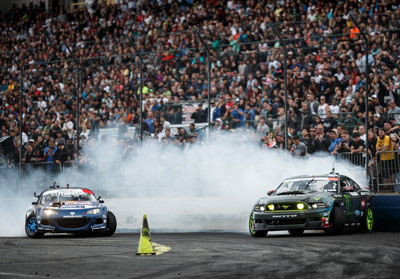 GoPro: Twelve Car Tandem Drift 