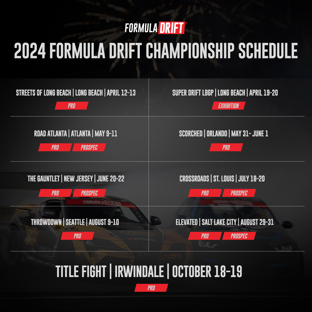 Formula Drift Schedule 2024 rubia nickie